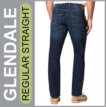 Lade das Bild in den Galerie-Viewer, STOOKER GLENDALE | Darkblue Used | Stretch Denim | Regular Straight | Jeans Hose | HERREN | Rückansicht
