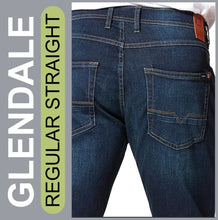 Lade das Bild in den Galerie-Viewer, STOOKER GLENDALE | Darkblue Used | Stretch Denim | Regular Straight | Jeans Hose | HERREN | Rückansicht Gesäß