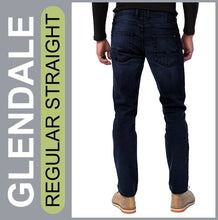 Lade das Bild in den Galerie-Viewer, STOOKER GLENDALE | Navyblue | Stretch Denim | Regular Straight | Jeans Hose | HERREN | Rückansicht