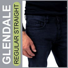 Lade das Bild in den Galerie-Viewer, STOOKER GLENDALE | Navyblue | Stretch Denim | Regular Straight | Jeans Hose | HERREN | Frontansicht Hüfte