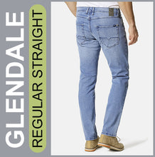 Lade das Bild in den Galerie-Viewer, STOOKER GLENDALE | Skyblue Used | Stretch Denim | Regular Straight | Jeans Hose | HERREN | Rückansicht