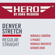 Lade das Bild in den Galerie-Viewer, HERO DENVER | Antic Blue | Stretch Denim | Straight Fit | Jeans Hose | HERREN