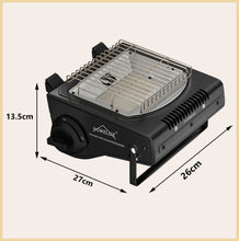 Lade das Bild in den Galerie-Viewer, HOMELUX | Multifunktional | Gaskocher | Gasheizung | 1,7 KW | 4 Gaskartuschen