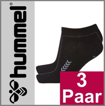 Lade das Bild in den Galerie-Viewer, HUMMEL | SNEAKERSOCKEN | Sport | Tennis | Freizeit | Business | BLACK | Herren