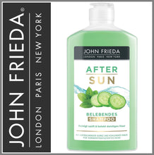 Lade das Bild in den Galerie-Viewer, JOHN FRIEDA | Shampoo | After Sun | Gurke + Minze | 250 ml