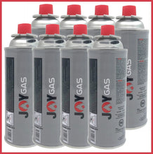 Lade das Bild in den Galerie-Viewer, JOY | Campingkocher aus Metall | Silber | im Koffer | Piezozündung | 8 Gaskartuschen