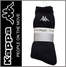 Lade das Bild in den Galerie-Viewer, KAPPA | SPORTSOCKEN | 3 Paar | Sport | Tennis | Freizeit | Business | Schwarz | Herren