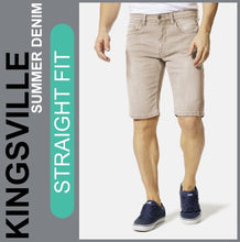 Lade das Bild in den Galerie-Viewer, Hero KINGSVILLE | Ecru | STRAIGHT FIT | Bermuda | Summer Denim | Herren | Frontansicht