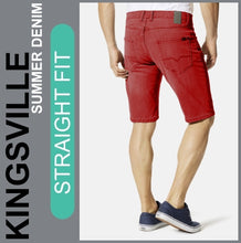 Lade das Bild in den Galerie-Viewer, Hero KINGSVILLE | Light Mauve | STRAIGHT FIT | Bermuda | Summer Denim | Herren | Rückansicht