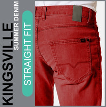 Lade das Bild in den Galerie-Viewer, Hero KINGSVILLE | Light Mauve | STRAIGHT FIT | Bermuda | Summer Denim | Herren | Rückansicht Gesäß