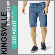 Lade das Bild in den Galerie-Viewer, Hero KINGSVILLE | Lightblue Wash | STRAIGHT FIT | Bermuda | Summer Denim | Herren | Frontansicht