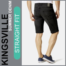 Lade das Bild in den Galerie-Viewer, Hero KINGSVILLE | Night | STRAIGHT FIT | Bermuda | Summer Denim | Herren | Rückansicht