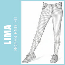Lade das Bild in den Galerie-Viewer, STOOKER LIMA | Stretch Denim Jeans | Capri Boyfriend Fit 7/8 | Damen | Gitter-Modell