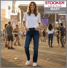 Lade das Bild in den Galerie-Viewer, STOOKER MARY | Stretch Jeans | Straight Wide Leg Fit | DAMEN | vor Festival