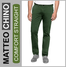 Lade das Bild in den Galerie-Viewer, Stooker Matteo CHINO | olive minimal | COMFORT STRAIGHT | Twill-Chin-Hose | HERREN | Frontansicht