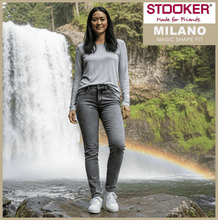 Lade das Bild in den Galerie-Viewer, STOOKER MILANO | Grey Random | Magic Shape Fit | Damen | vor Wasserfall