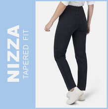 Lade das Bild in den Galerie-Viewer, STOOKER NIZZA | Dark Blue | Stretch Jeans | Tapered Fit | DAMEN | Rückansicht
