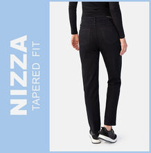 Lade das Bild in den Galerie-Viewer, STOOKER NIZZA | Black Denim | Stretch Jeans | Tapered Fit | DAMEN | Rückansicht