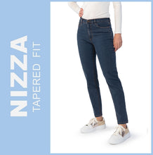 Lade das Bild in den Galerie-Viewer, STOOKER NIZZA | Blue Stone | Stretch Jeans | Tapered Fit | DAMEN | Frontansicht