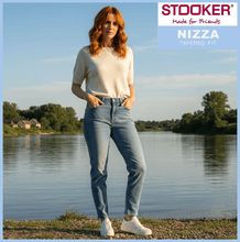 Lade das Bild in den Galerie-Viewer, STOOKER NIZZA | Light Vintage | Stretch Jeans | Tapered Fit | DAMEN | vor See