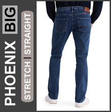 Lade das Bild in den Galerie-Viewer, HERO PHOENIX | Blue Stone | Big Stretch | Jeans Hose | Straight Cut | HERREN | Rückansicht