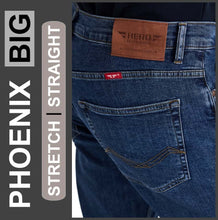 Lade das Bild in den Galerie-Viewer, HERO PHOENIX | Blue Stone | Big Stretch | Jeans Hose | Straight Cut | HERREN | Rückansicht Gesäß