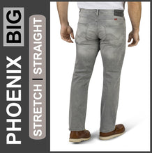 Lade das Bild in den Galerie-Viewer, HERO PHOENIX | Lightgrey Denim | Big Stretch | Jeans Hose | Straight Cut | HERREN