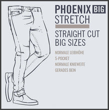 Lade das Bild in den Galerie-Viewer, HERO PHOENIX | Black | Big Stretch | Jeans Hose | Straight Cut | HERREN