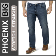 Lade das Bild in den Galerie-Viewer, HERO PHOENIX | Vintage Blue | Big Stretch | Jeans Hose | Straight Cut | HERREN