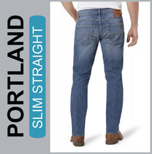 Lade das Bild in den Galerie-Viewer, HERO PORTLAND | Lightblue Wash | Stretch Jeans Hose | Slim Straight Fit | HERREN | NEU!