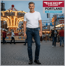 Lade das Bild in den Galerie-Viewer, HERO PORTLAND | Urban Blue | Stretch Jeans Hose | Slim Straight Fit | HERREN | vor Volksfest