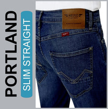 Lade das Bild in den Galerie-Viewer, HERO PORTLAND | Urban Blue | Stretch Jeans Hose | Slim Straight Fit | HERREN