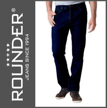 Lade das Bild in den Galerie-Viewer, ROUNDER FALCO | Blue Black | Stretch Denim | Regular Straight | Jeans Hose | HERREN