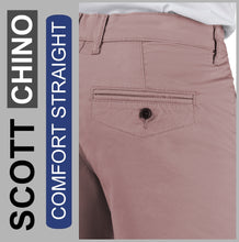 Lade das Bild in den Galerie-Viewer, Stooker SCOTT CHINO | Herren | Rose | COMFORT STRAIGHT FIT | Bermuda-Hose | Rückansicht Gesäß