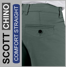 Lade das Bild in den Galerie-Viewer, Stooker SCOTT CHINO | Herren | Khaki | COMFORT STRAIGHT FIT | Bermuda-Hose | Rückansicht Gesäß