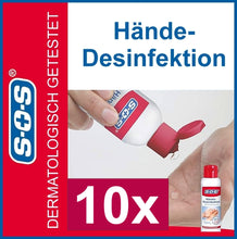 Lade das Bild in den Galerie-Viewer, SOS® | Desinfektion | Haut | Hände | 10x 100 ml