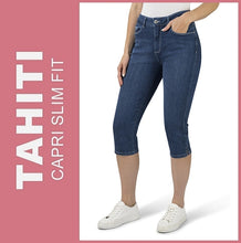 Lade das Bild in den Galerie-Viewer, STOOKER TAHITI | Blue Denim | 7/8 Capri Stretch Jeans | Slim Fit | DAMEN | Frontansicht