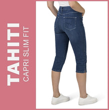 Lade das Bild in den Galerie-Viewer, STOOKER TAHITI | Blue Denim | 7/8 Capri Stretch Jeans | Slim Fit | DAMEN | Rückansicht