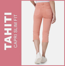 Lade das Bild in den Galerie-Viewer, STOOKER TAHITI | Orange Peach | 7/8 Capri Stretch Jeans | Slim Fit | DAMEN | Rückansicht