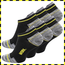 Lade das Bild in den Galerie-Viewer, WORKWEAR | 6 Paar | SNEAKERSOCKEN | Extrem Stabil | Schwarz Grau | Herren