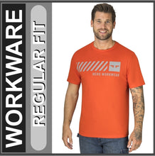 Lade das Bild in den Galerie-Viewer, HERO Workwear | T-Shirt HMW | Poinciana Orange | Regular Fit | Arbeits-T-Shirt | HERREN