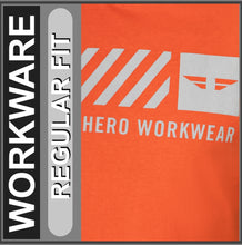Lade das Bild in den Galerie-Viewer, HERO Workwear | T-Shirt HMW | Poinciana Orange | Regular Fit | Arbeits-T-Shirt | HERREN