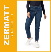 Lade das Bild in den Galerie-Viewer, STOOKER ZERMATT | Deep Blue | Stretch Jeans | Straight Slim Fit | Damen | Frontansicht