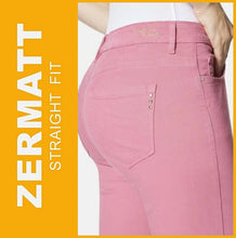 Lade das Bild in den Galerie-Viewer, STOOKER ZERMATT | Fruit Dove Pink | Stretch Jeans | Straight Slim Fit | Damen | Rückansicht Gesäß
