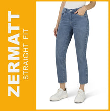 Lade das Bild in den Galerie-Viewer, STOOKER ZERMATT | Light Blue Random | Stretch Jeans | Straight Slim Fit | Damen | Frontansicht