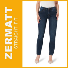 Lade das Bild in den Galerie-Viewer, STOOKER ZERMATT | Mid Blue Denim | Stretch Jeans | Straight Slim Fit | Damen | Frontansicht