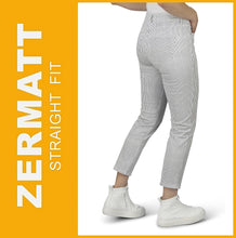 Lade das Bild in den Galerie-Viewer, STOOKER ZERMATT | Printed Blue Stripe | Stretch Jeans | Straight Slim Fit | Damen | Rückansicht