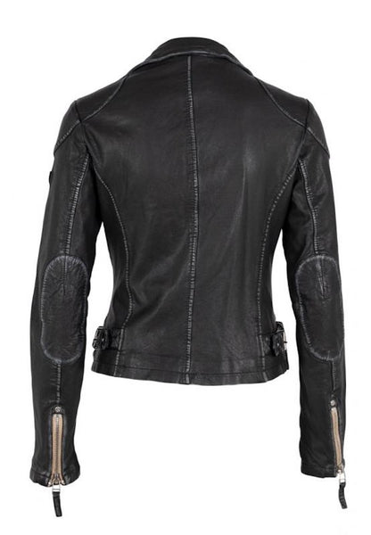 Gipsy Damen Vintage Lederjacke Bikerjacke Jacket PGG LULV (PERFECTO) - Black