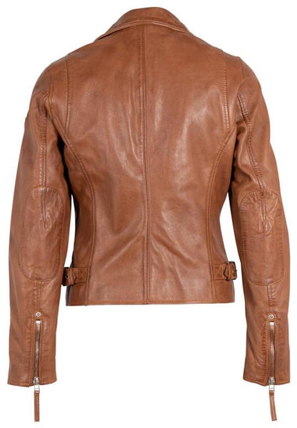 Gipsy Damen Lederjacke Bikerjacke Jacket PGG W14 LEGV (PERFECTO) - Cognac