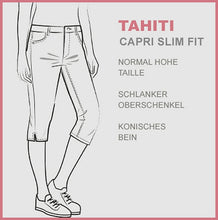 Lade das Bild in den Galerie-Viewer, STOOKER TAHITI | Black Graphic | 7/8 Capri Stretch Jeans | Slim Fit | DAMEN | NEU!
